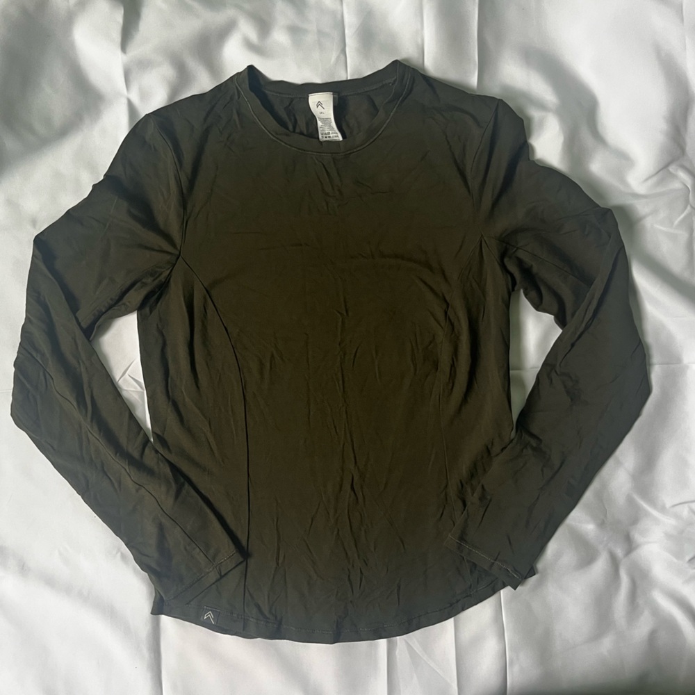 Oner Active Mellow Soft Khaki Long Sleeve Top